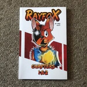 Rayfox Chapters 1 & 2 Graphic Novel - Red, Orange, Blue Cover